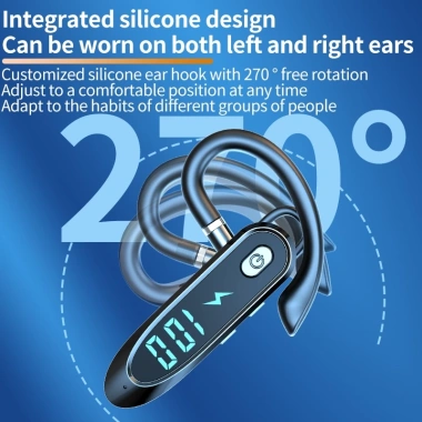 Tai nghe không dây tai đơn Bluetooth 6.0, hủy tiếng ồn, lái xe - 128.000 VND