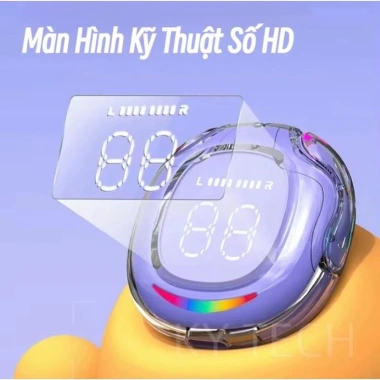 Tai Nghe Không Dây Ultrapods Pro Ky10 2.024 Trong Suốt Đèn LED Siêu Rẻ 65k