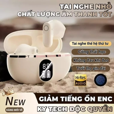 Tai nghe KY5 PRO nhét tai ánh sáng, âm thanh HiFi, màn hình số, mic tích hợp - 119.000đ