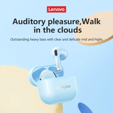 Tai nghe Lenovo LP40 Plus II không dây Bluetooth 5.3, HD Stereo, độ trễ thấp, Mic cho game thể thao - 217.273 VND 4