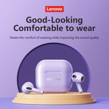 Tai nghe Lenovo LP40 Plus II không dây Bluetooth 5.3, HD Stereo, độ trễ thấp, Mic cho game thể thao - 217.273 VND 7