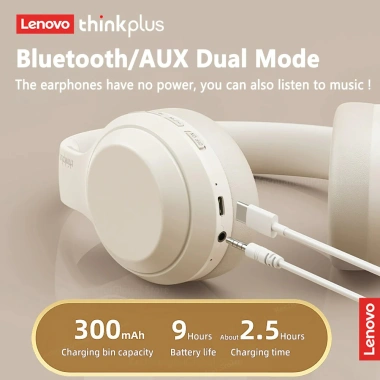 Tai nghe Lenovo ThinkPlus TH10 Gaming - Thiết kế thời trang 4 màu, ôm tai chống ồn, chỉ 383.000₫