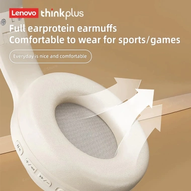 Tai nghe Lenovo ThinkPlus TH10 Gaming - Thiết kế thời trang 4 màu, ôm tai chống ồn, chỉ 383.000₫