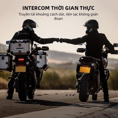 Tai nghe liên lạc xe máy Bluetooth K09 500m Music Share IPX8 40h pin HD Dynamic Light 25+Rider - Giá 432.000 VND 3