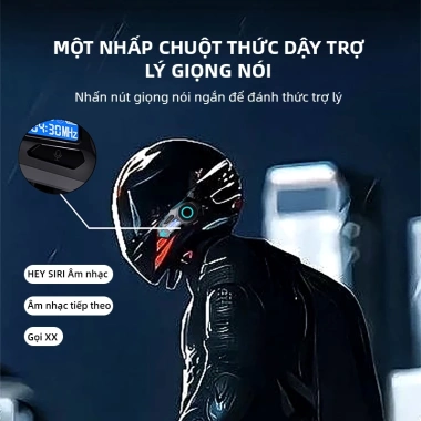 Tai nghe liên lạc xe máy Bluetooth K09 500m Music Share IPX8 40h pin HD Dynamic Light 25+Rider - Giá 432.000 VND 4