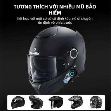Tai nghe liên lạc xe máy Bluetooth K09 500m Music Share IPX8 40h pin HD Dynamic Light 25+Rider - Giá 432.000 VND 9