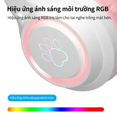 Tai Nghe Mèo SY-G35 Có Dây + Mic Đèn RGB Dễ Thương Chơi Game & Học Online - Giá 195k 6