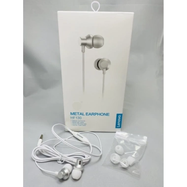 Tai nghe mic Lenovo HF130/TW130 jack 3.5mm, âm thanh sống động, giá chỉ 98.000đ - Dùng cho PC, laptop, điện thoại