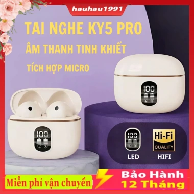 Tai nghe Mini KY5 X55 F9 M10 PRO cảm ứng, âm thanh cao cấp, ENC giảm tiếng ồn - 18.000₫