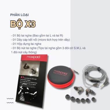 Tai nghe MOXPAD X3 Bass mạnh có mic chơi game FPS - Tai nghe anh Độ Mixi MixiGaming giá 169.999₫