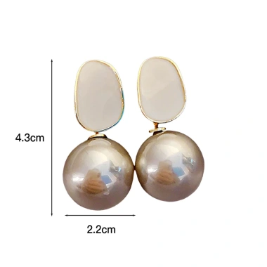 Tai nghe ngọc trai đen vintage - Trang sức lễ hội tiệc cưới, chỉ 33.330đ 3