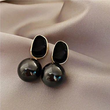 Tai nghe ngọc trai đen vintage - Trang sức lễ hội tiệc cưới, chỉ 33.330đ 4