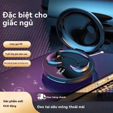 Tai nghe ngủ không dây Bluetooth vô hình, âm thanh HiFi, chống ồn, thoải mái như mây, giá 109.000₫