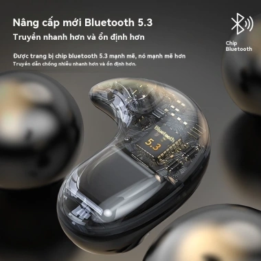 Tai nghe ngủ không dây Bluetooth vô hình, âm thanh HiFi, chống ồn, thoải mái như mây, giá 109.000₫