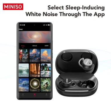 Tai nghe ngủ MINISO MS217 ANC Bluetooth – Khử tiếng ồn, nhét tai, giá 204.000đ 4