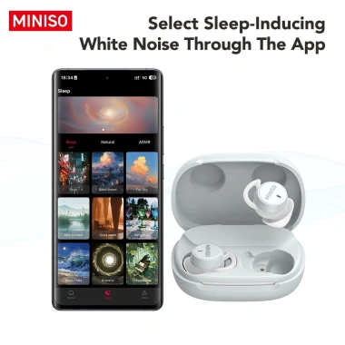Tai nghe ngủ MINISO MS217 ANC Bluetooth – Khử tiếng ồn, nhét tai, giá 204.000đ 10