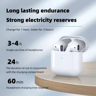 Tai nghe nhét tai Bluetooth 5.0 mini TWS Pro4 - Cảm ứng, gọi, nhỏ gọn, 69.999đ