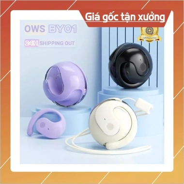 Tai Nghe OWS By01 Bluetooth HIFI - Chống Nước, Pin Lớn, Giảm Tiếng Ồn, Phù Hợp Thể Thao và Game, Giá 102.000₫