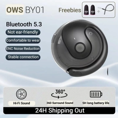 Tai Nghe OWS By01 Bluetooth HIFI - Chống Nước, Pin Lớn, Giảm Tiếng Ồn, Phù Hợp Thể Thao và Game, Giá 102.000₫ 10