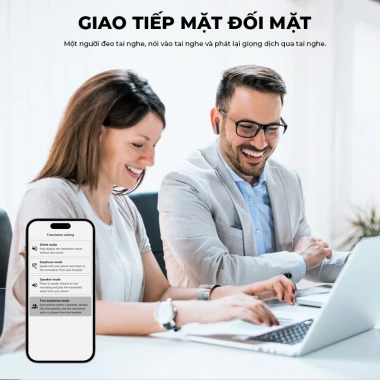 Tai Nghe Phiên Dịch 156 Ngôn Ngữ TV JM19 - ANC, IPX5, Màn Hình Cảm Ứng LED, Âm Thanh Sâu, Giá 599k 7