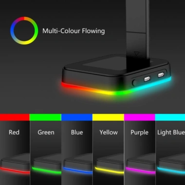 Tai Nghe RGBD9 LED RGB Cực Chắc - Giá Treo 365k, Giảm 290k, Kèm USB Hub 4