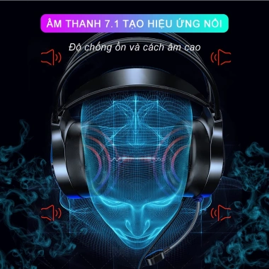 Tai nghe Sidotech Q7 Mic chống ồn Siêu Bass LED RGB đổi màu êm ái Game thủ Streamer - Giá 239k 3