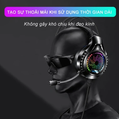 Tai nghe Sidotech Q7 Mic chống ồn Siêu Bass LED RGB đổi màu êm ái Game thủ Streamer - Giá 239k 4