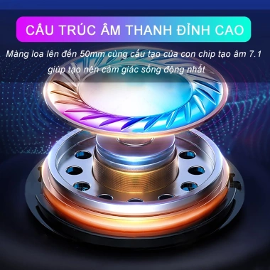 Tai nghe Sidotech Q7 Mic chống ồn Siêu Bass LED RGB đổi màu êm ái Game thủ Streamer - Giá 239k 5