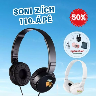 Tai nghe Sony MDR-ZX110 Á PÊ chính hãng, like new, ship Nhật, giảm giá 280k