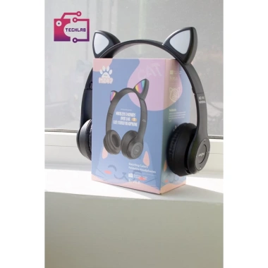 Tai Nghe Tai Mèo Bluetooth P47 không dây, khe cắm thẻ nhớ, âm thanh chất lượng, chỉ 93.000₫ 3