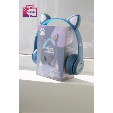 Tai Nghe Tai Mèo Bluetooth P47 không dây, khe cắm thẻ nhớ, âm thanh chất lượng, chỉ 93.000₫ 4