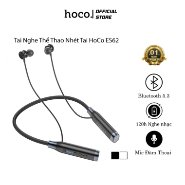 Tai nghe thể thao Hoco ES62 đeo cổ Bluetooth 5.3, mic, hỗ trợ thẻ nhớ, 120h pin - Giá chỉ 299.000 VND 10