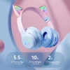 Tai nghe trẻ em không dây SPRISE BT618 tai mèo phát sáng, gập lại, HIFI, 10h pin, TF 3
