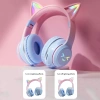 Tai nghe trẻ em không dây SPRISE BT618 tai mèo phát sáng, gập lại, HIFI, 10h pin, TF 5