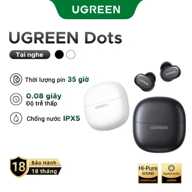 Tai nghe UGREEN Dots Bluetooth 6.0 TWS 4 Mic - AAC/SBC, Hi-Pure, giá 319.000₫