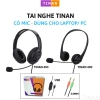 Tai Nghe USB/Jack35 TINAN 490/493 kèm micro, phù hợp CSKH, telesale, salephone, học online - Giá chỉ 258.000đ