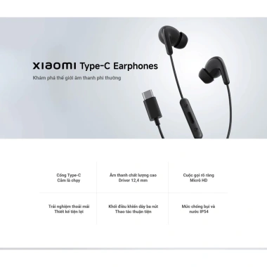 Tai Nghe Xiaomi Type-C Earphones - Giá 230k, Bảo Hành 6 Tháng, Âm Thanh Sắc Nét 2 Tai Nghe Xiaomi Type-C Earphones - Giá 230k, Bảo Hành 6 Tháng, Âm Thanh Sắc Nét 2