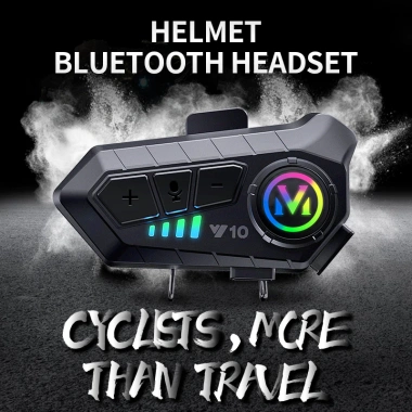 Tai nghe Y10 không dây Bluetooth cho mũ bảo hiểm giảm tiếng ồn HiFi chống nước mic stereo ổn định giá 284.350 VND