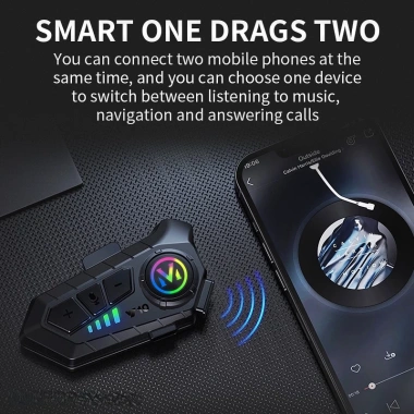 Tai nghe Y10 không dây Bluetooth cho mũ bảo hiểm giảm tiếng ồn HiFi chống nước mic stereo ổn định giá 284.350 VND