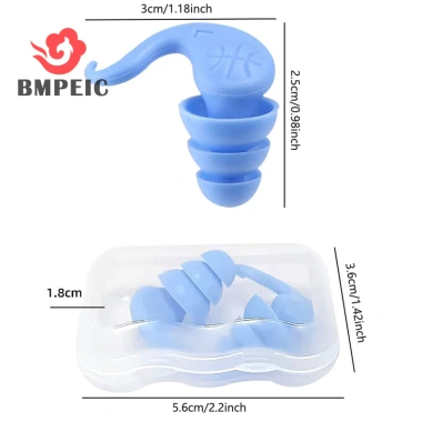 Tai silicone Bmpeic chặn âm, chống thấm, giảm tiếng ồn du lịch - 57.090₫ 9