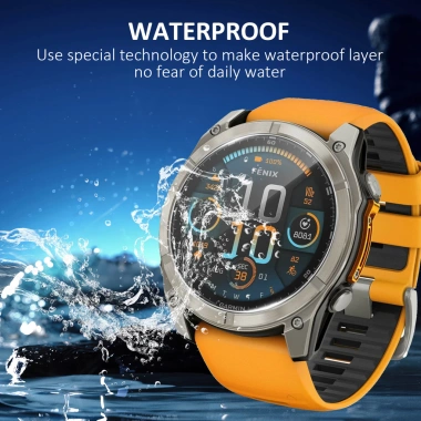 Tấm bảo vệ màn hình Garmin Fenix 8 43/47/53mm AMOLED - Kính cường lực năng lượng mặt trời, chống trầy xước 6