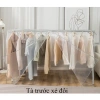 Tấm bạt nhựa PEVA 2 tà siêu dài siêu to, chống bám bụi, nước, nắng cho sào quần áo 119k 4