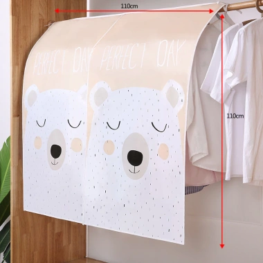 Tấm bạt PEVA 110x110cm trùm sào đồ treo quần áo, chống bụi, chống thấm nước Giá 49.000đ