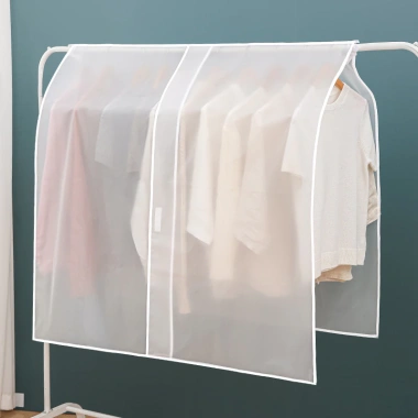 Tấm bạt PEVA 110x110cm trùm sào đồ treo quần áo, chống bụi, chống thấm nước Giá 49.000đ