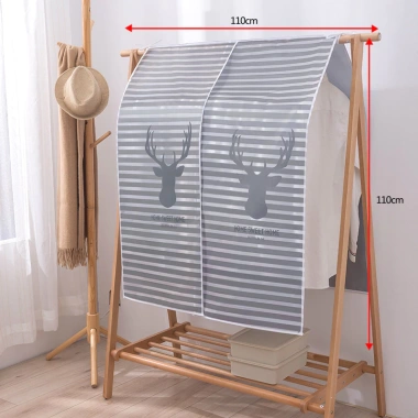 Tấm bạt PEVA 110x110cm trùm sào đồ treo quần áo, chống bụi, chống thấm nước Giá 49.000đ