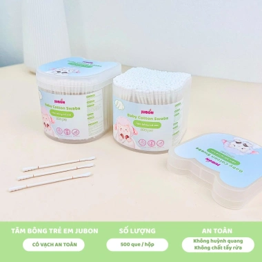 Tăm bông Jubon cho bé có vạch kẻ an toàn cho sơ sinh và trẻ nhỏ - Giá chỉ 19.600₫ 3