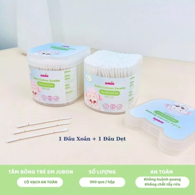Tăm bông Jubon cho bé có vạch kẻ an toàn cho sơ sinh và trẻ nhỏ - Giá chỉ 19.600₫ 8