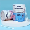 Tăm bông Kiyou cho bé sơ sinh giấy kháng khuẩn, đầu siêu nhỏ mềm mại - Giá 21.560 VND