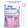 Tăm bông Kiyou cho bé sơ sinh giấy kháng khuẩn, đầu siêu nhỏ mềm mại - Giá 21.560 VND 7