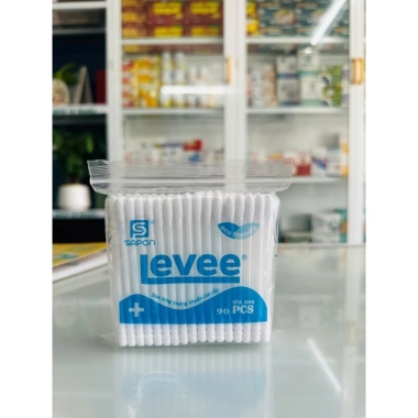 Tăm Bông LEVEE 100% Bông Tự Nhiên - Vệ Sinh Tai Mũi Ngọa Tai, Túi 90 & 80 Que, Người Lớn Trẻ Em, Giá Chỉ 7.000 VND 4
